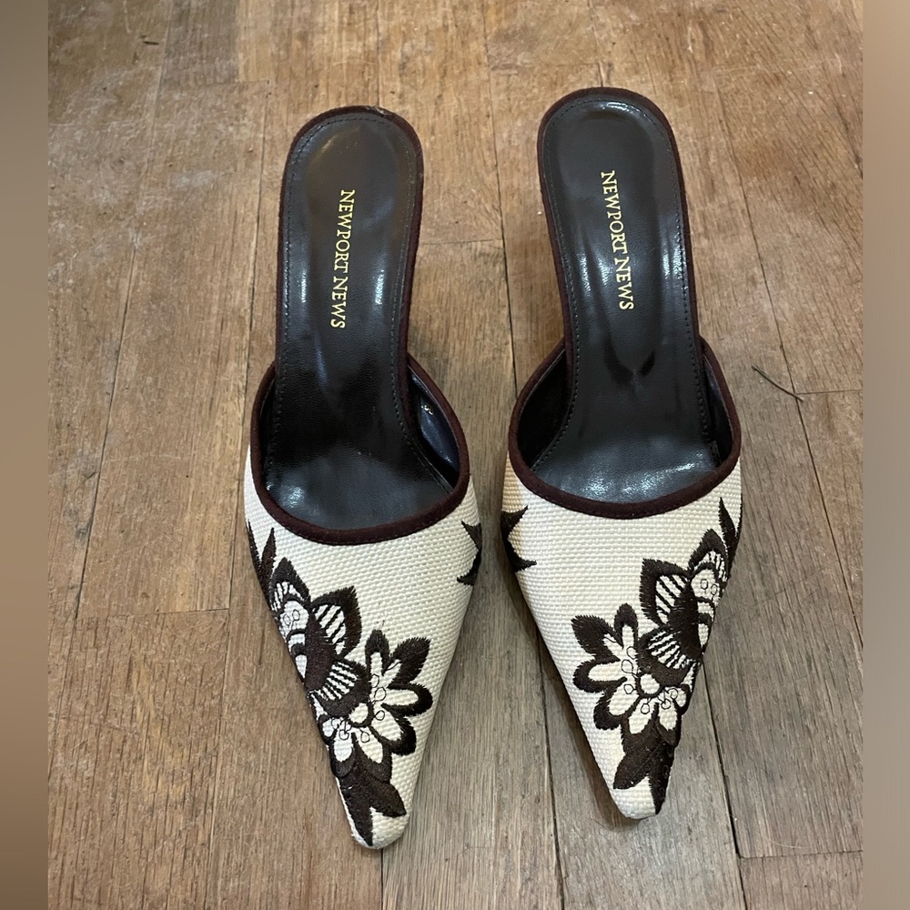 Embroidered Mules